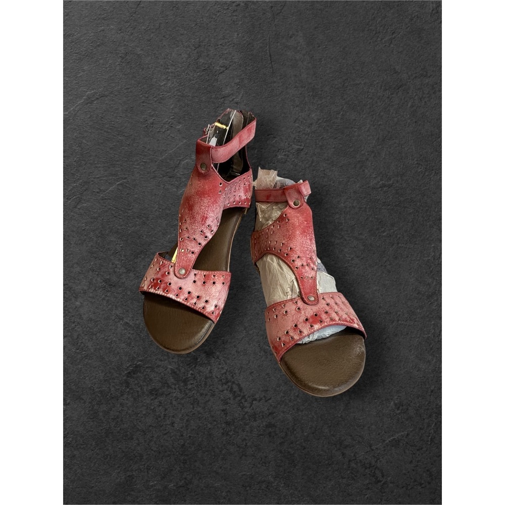 New HTF Pink ROAN by Bed Stu Kit Cutout Bosco Gladiator Sandals Leather Size 7.5